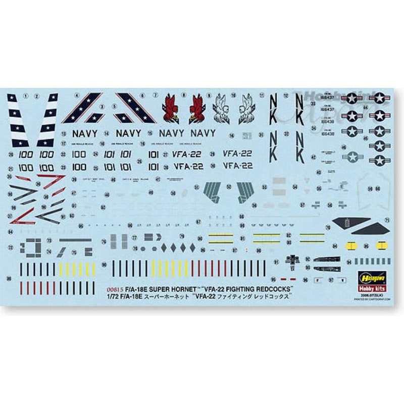 1/72 F/A-18E Super Hornet VFA-22 Fighting Redcock
