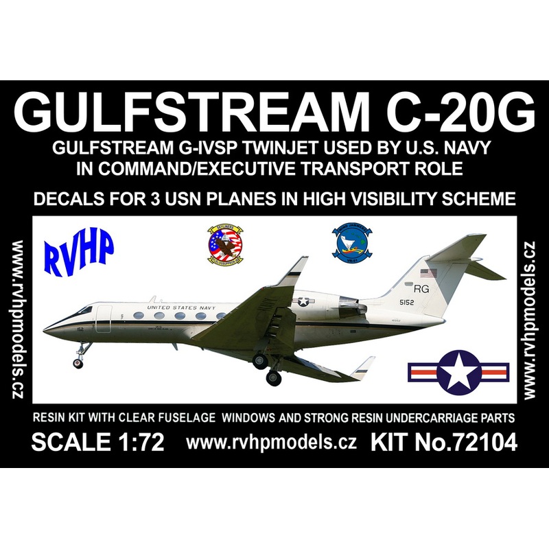 1/72 Gulfstream C-20G (3x Hi-vis USN)