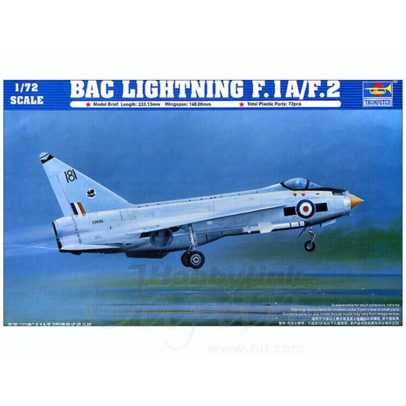 1/72 BAC Lightning F.1A/F.2