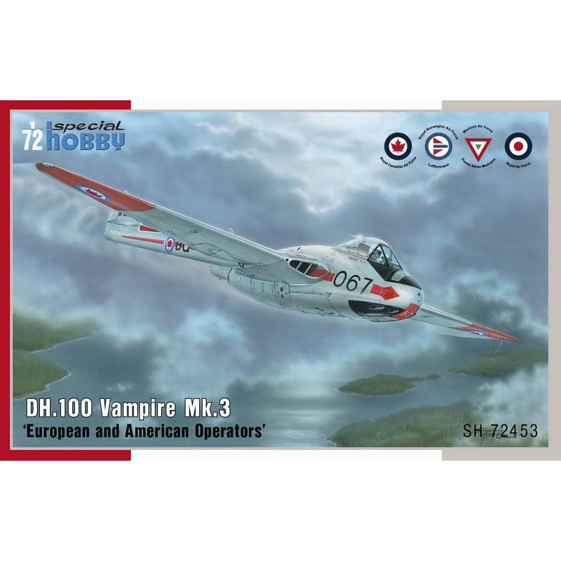 1/72 DH.100 Vampire Mk.3 "European and American Operators"