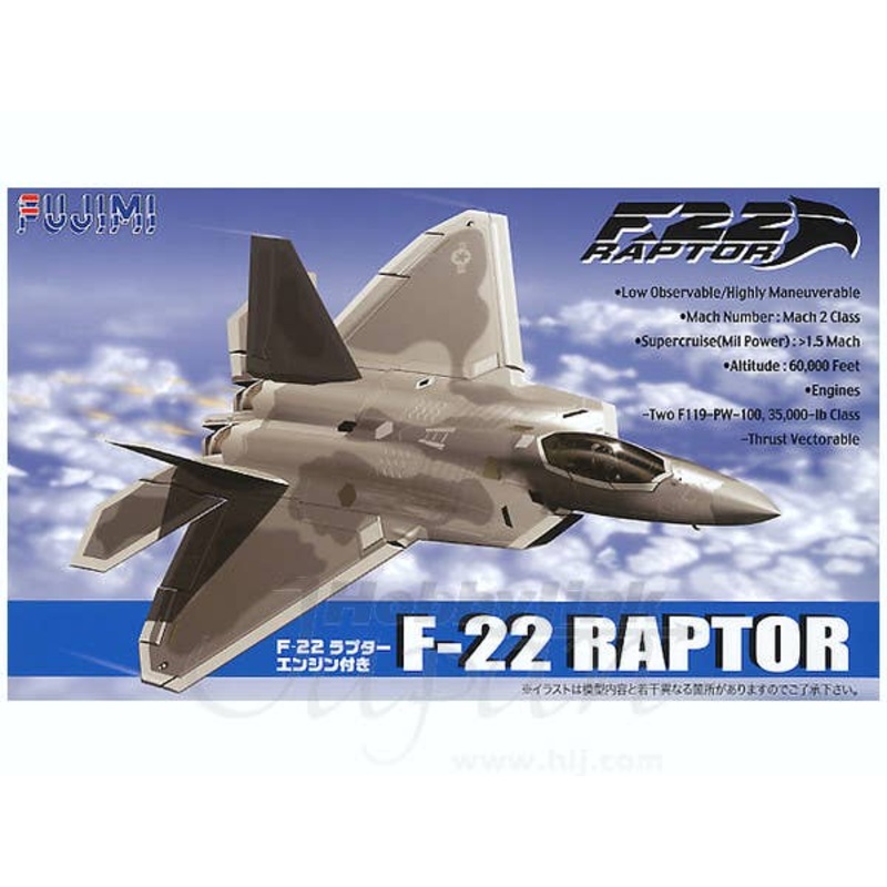 1/72 F-22 Raptor w/Engine