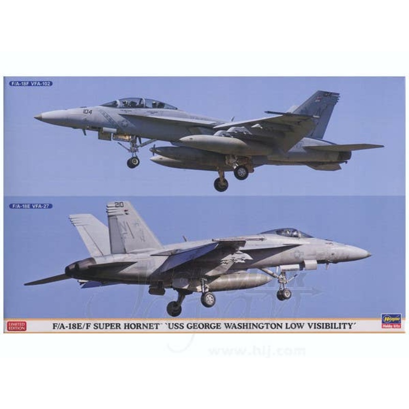 1/72 F/A-18E/F Super Hornet "USS George Washington Low Visibility" (2 kits) Ltd Ed