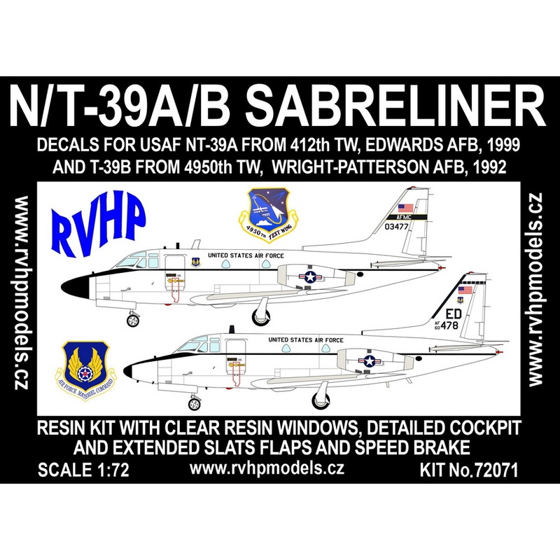 1/72 N/T-39A/B Sabreliner (USAF)