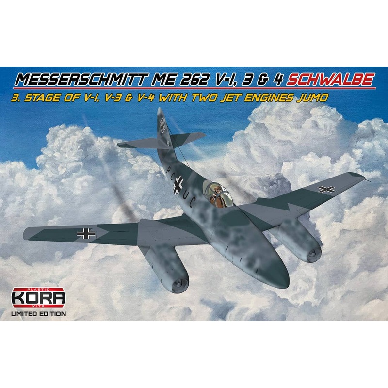 Me 262 V1/3/4 Schwalbe (Stage III, Prototypes w. Two Jumo Jet Engines)
