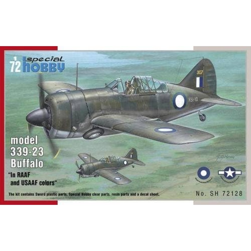 1/72 Buffalo model 339-23 "In RAAF and USAAF colors"