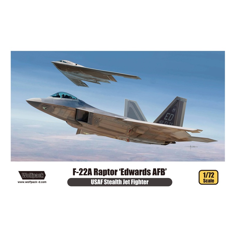 1/72 F-22A Raptor 'Edwards AFB' (Premium Edition Kit)