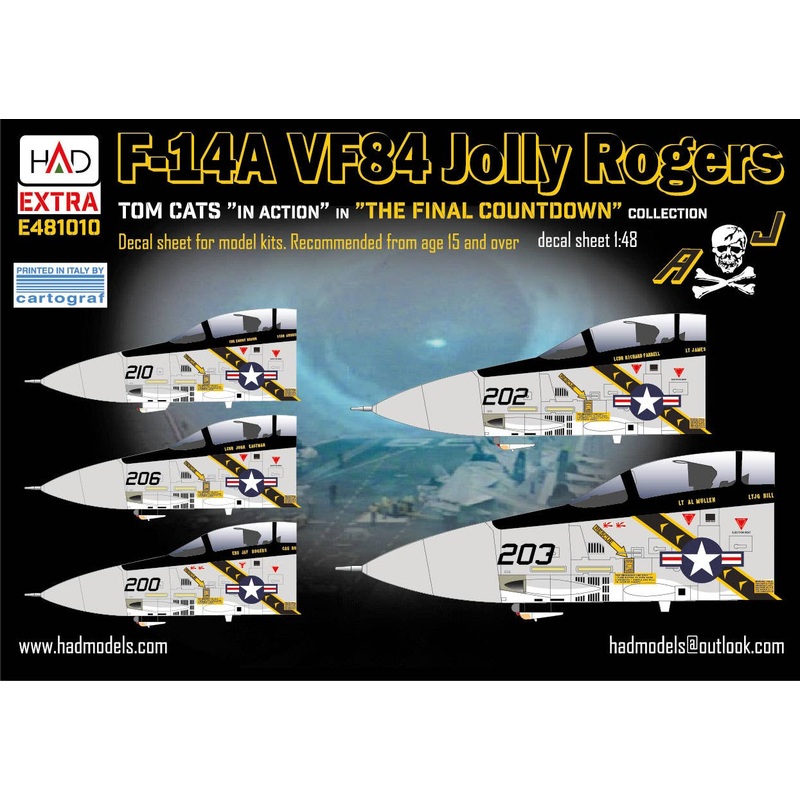 1/48 F-14A VF-84 the final countdown extended version with 5 BuNos