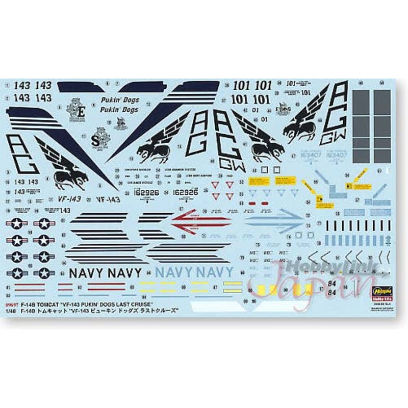 1/48 F-14B Tomcat VF-143 Pukin Dogs Last Cruise