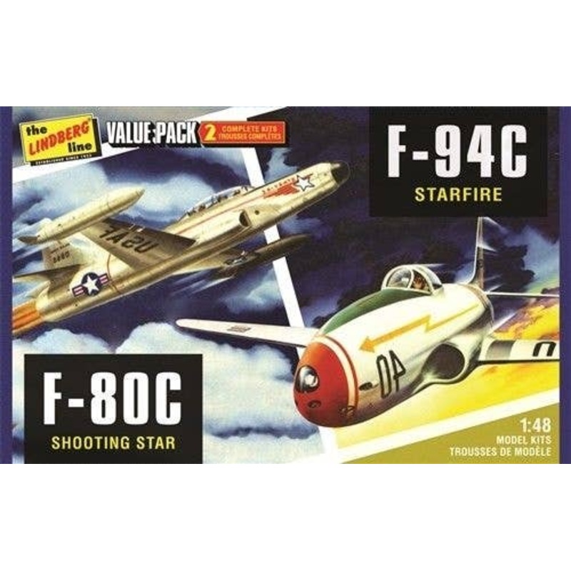 1/48 2 Pack US Korean War Fighters (F-80C Shooting Star & F-94C Starfire)