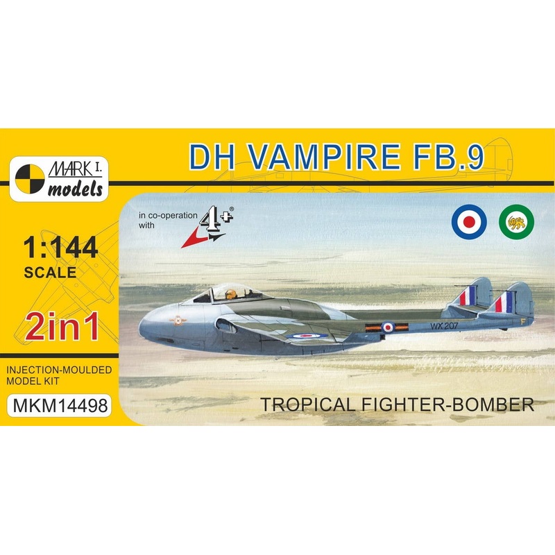 1/144 DH Vampire FB.9 Tropical Fighter-Bomber 2in1