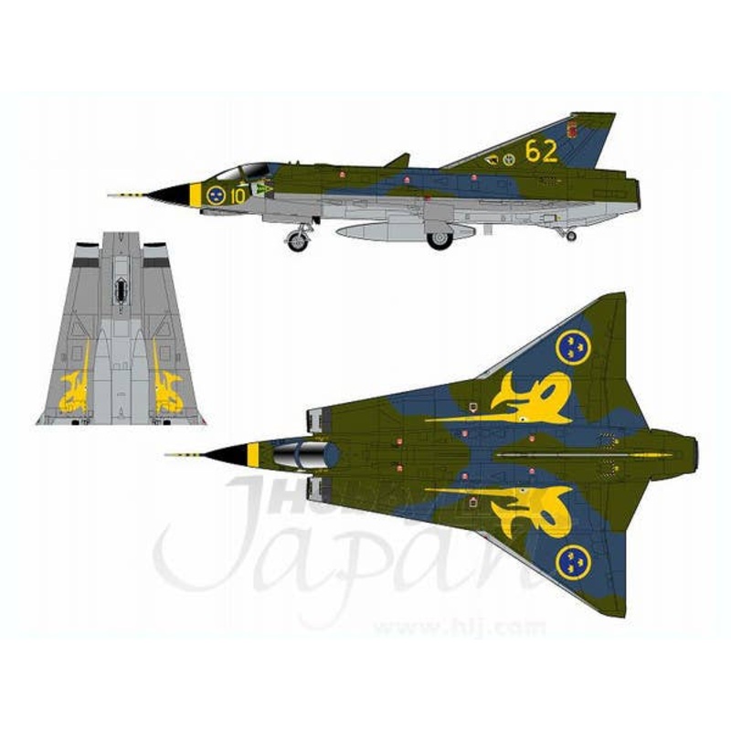 1/144 J35J Draken Swedish Air Force Green Camouflage