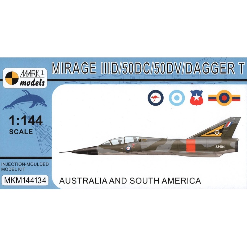 1/144 Mirage IIID/50DC/50DV/Dagger T Two-seater 'Australia & South America'