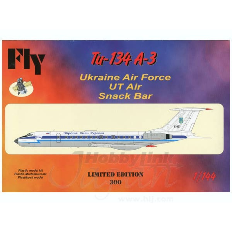 1/144 Tu-134 A-3 Ukraine Air Force UT Air Snack Bar Ltd.