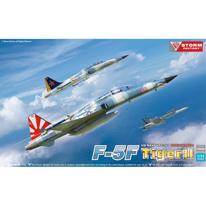 1/32 F-5F Tiger II Two-seat Trainer US Navy VFC-111 & USMC VMFT-401
