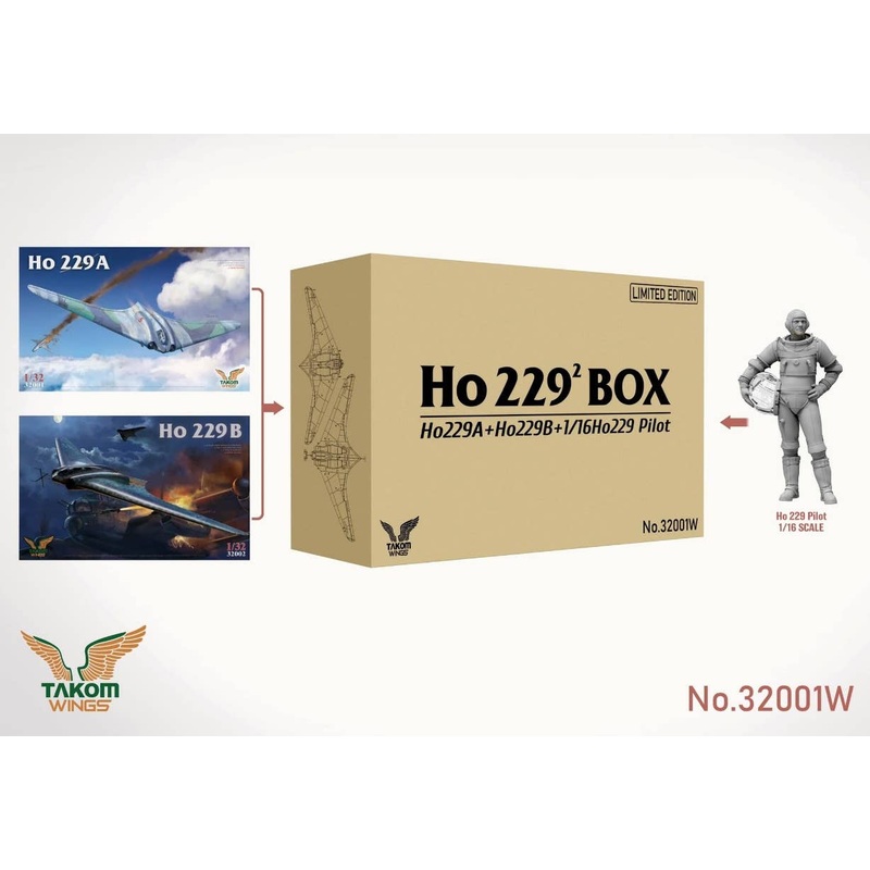 Ho 229 BOX Ho229A+Ho229B+1/16Ho229 Pilot (Limited edition)