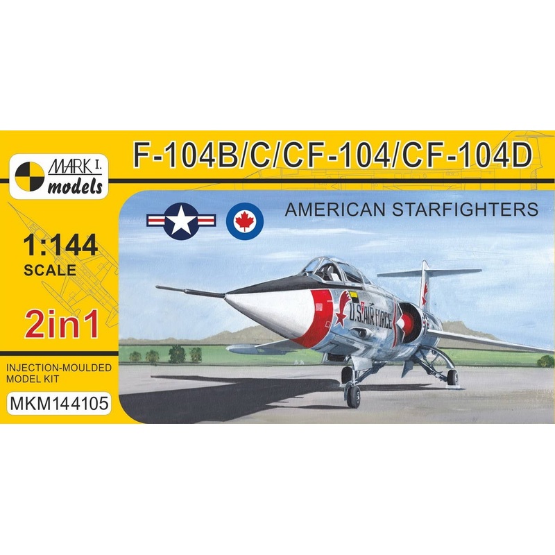 1/144 F-104B/C/CF-104/CF-104D American Starfighters (2in1)