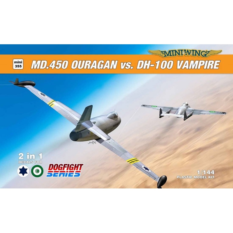 1/144 MD.450 Ouragan vs. DH-100 Vampire (Dogfight set)
