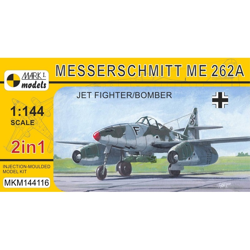 1/144 Me 262A Jet Fighter/Bomber (2 in 1)