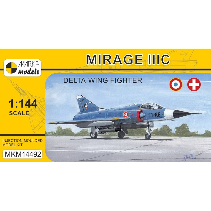 1/144 Mirage IIIC Delta-wing Fighter (French & Swiss AF)