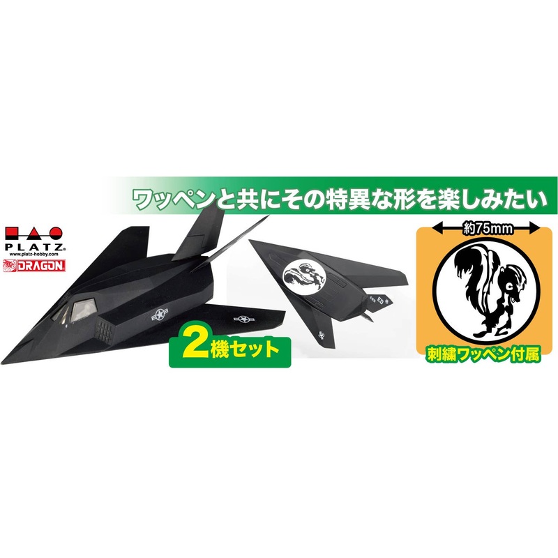 1/144 US Air Force Stealth Fighter F-117 Nighthawk Skunk Works Embroidered Patch Included