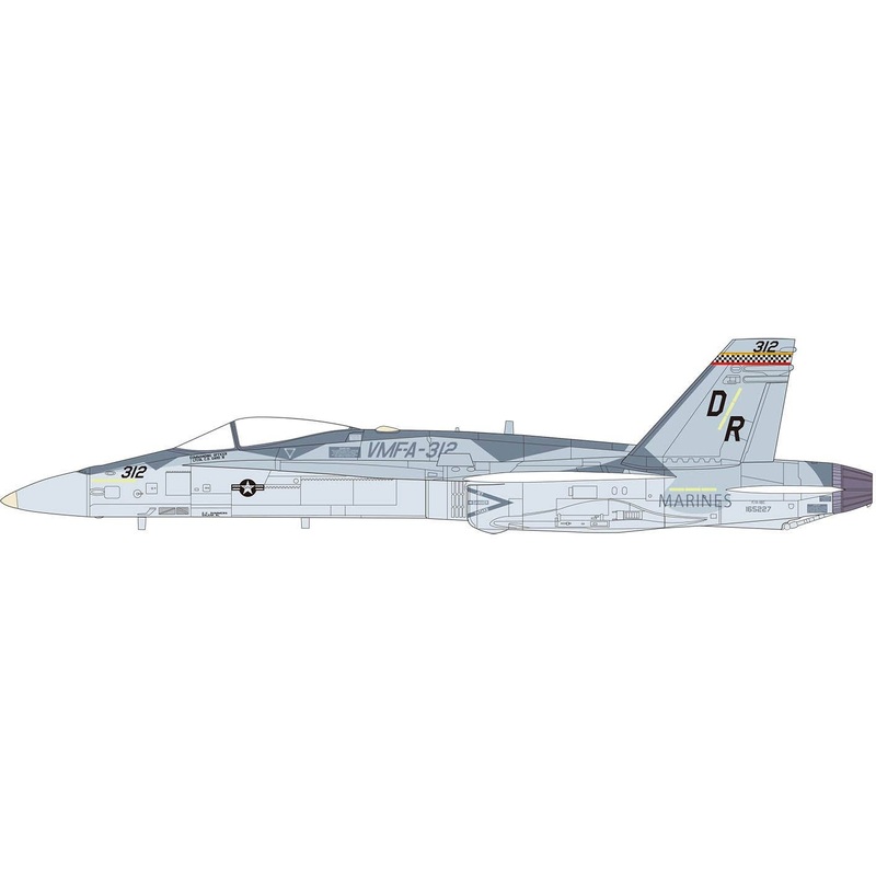 1/144 USMC F/A-18C Hornet VMFA-312 Checkerboard 2022 Ferris Camo (set of 2)