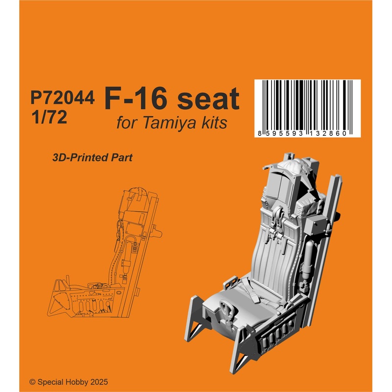1/72 F-16 Seat / for Tamiya kits