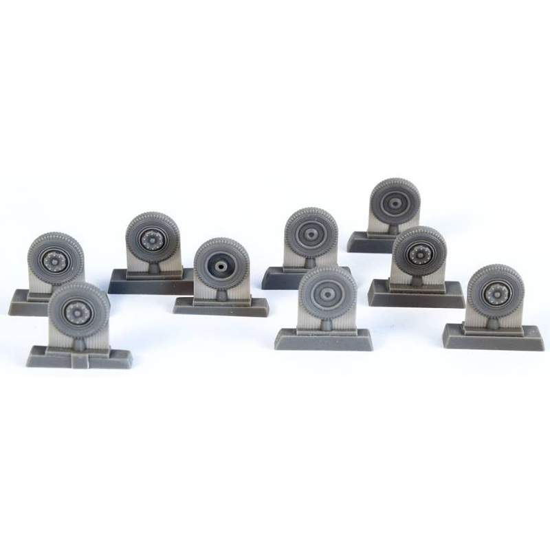 1/72 Meillerwagen V-2 Transporter Wheels Set (for Special Armour)
