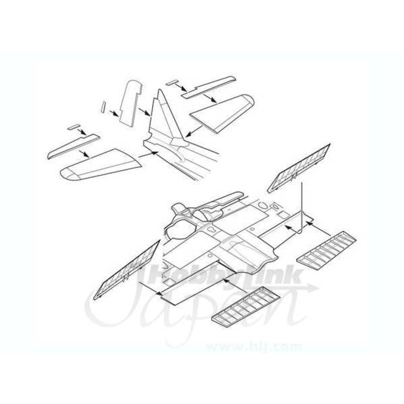 1/72 Mitsubishi A6M5-Control Surfaces Set
