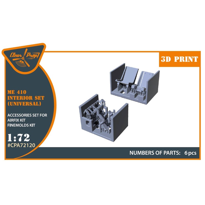 Me-410 B-1/U2/U4/R4 interior for Airfix, Finemolds kits