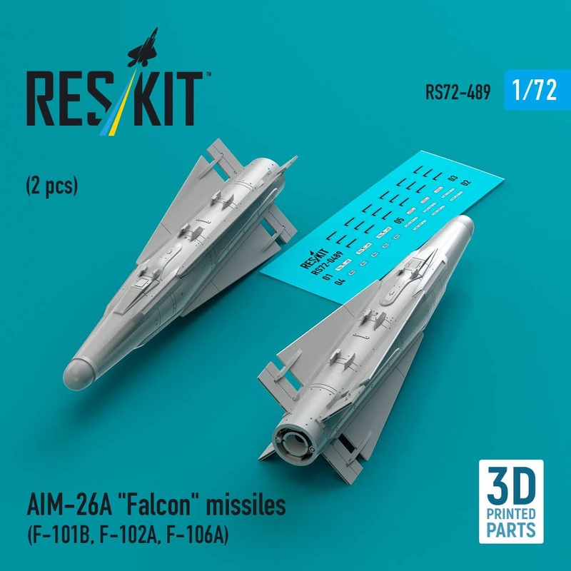 1/72 AIM-26A Falcon missiles (2 pcs)