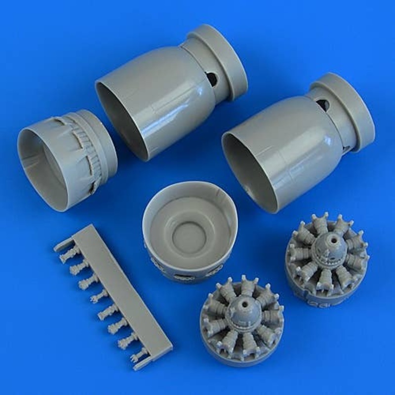 1/72 B-26K Counter Invader Correct Cowlings & Engines (for Italeri)
