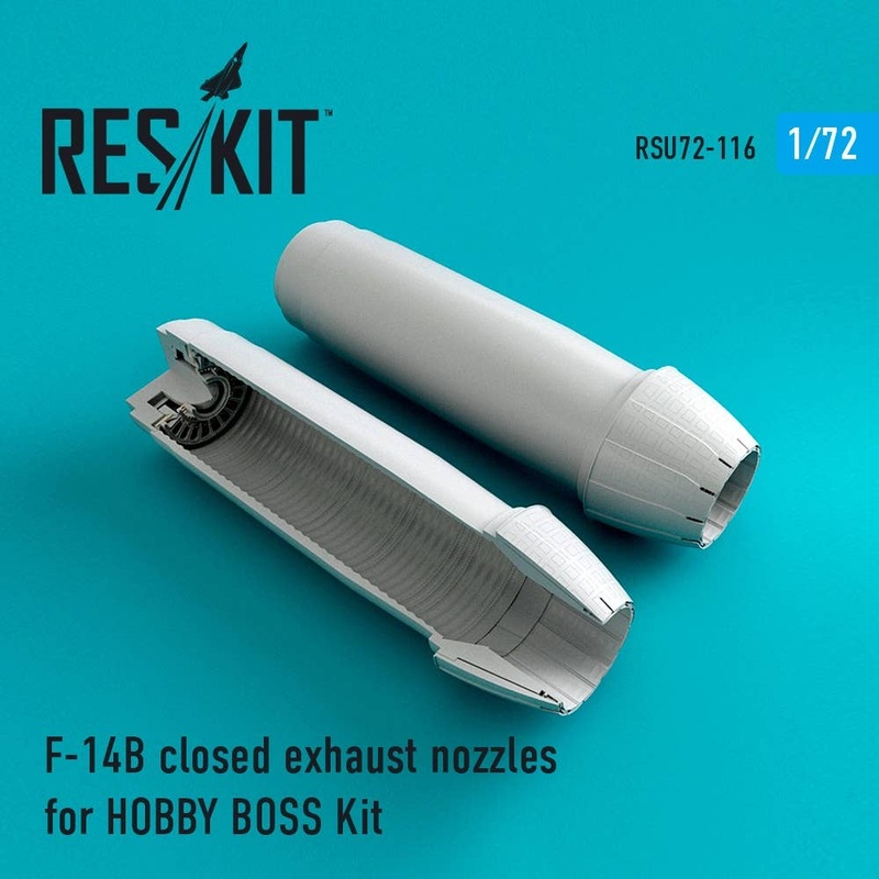 1/72 F-14 (BD) closed exhaust nozzles for HOBBY BOSS Kit