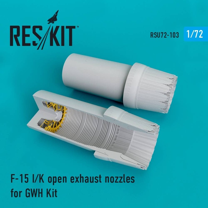 1/72 F-15 I/K Open Exhaust Nozzles for GWH Kit