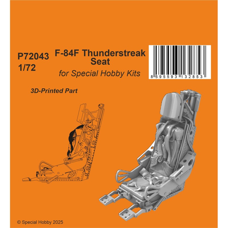 1/72 F-84F Thunderstreak Seat / for Special Hobby Kits