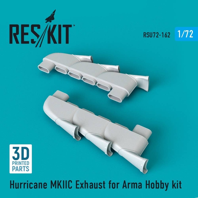 1/72 Hurricane Mk.IIC exhaust for Arma Hobby kit
