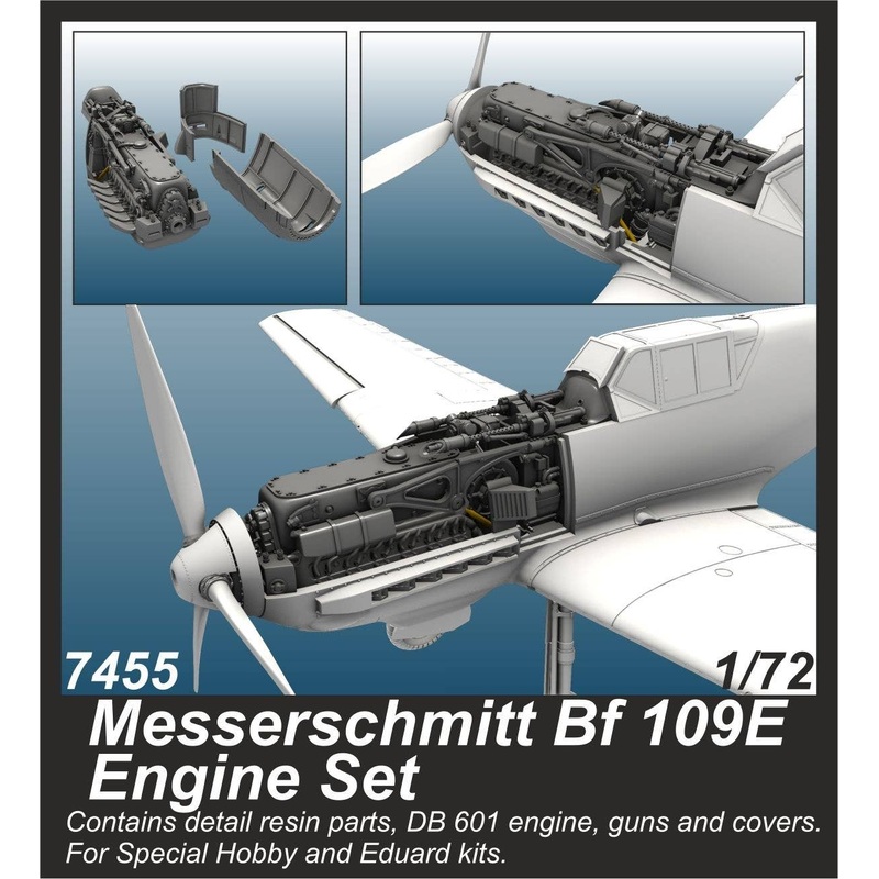 1/72 Messerschmitt Bf 109E Engine Set (For Special Hobby/Eduard Kits)