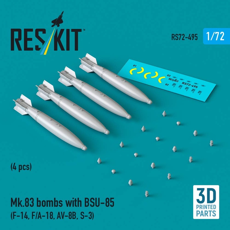 1/72 Mk.83 bombs with BSU-85 (4 pcs)