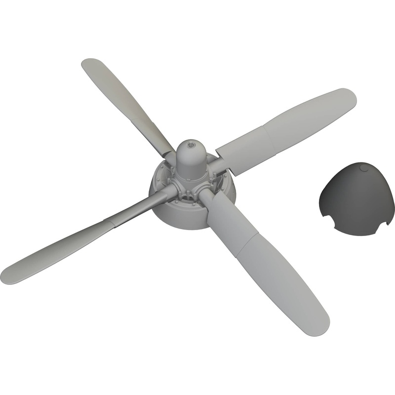 1/72 P-51D Hamilton Standard propeller PRINT (for Eduard)