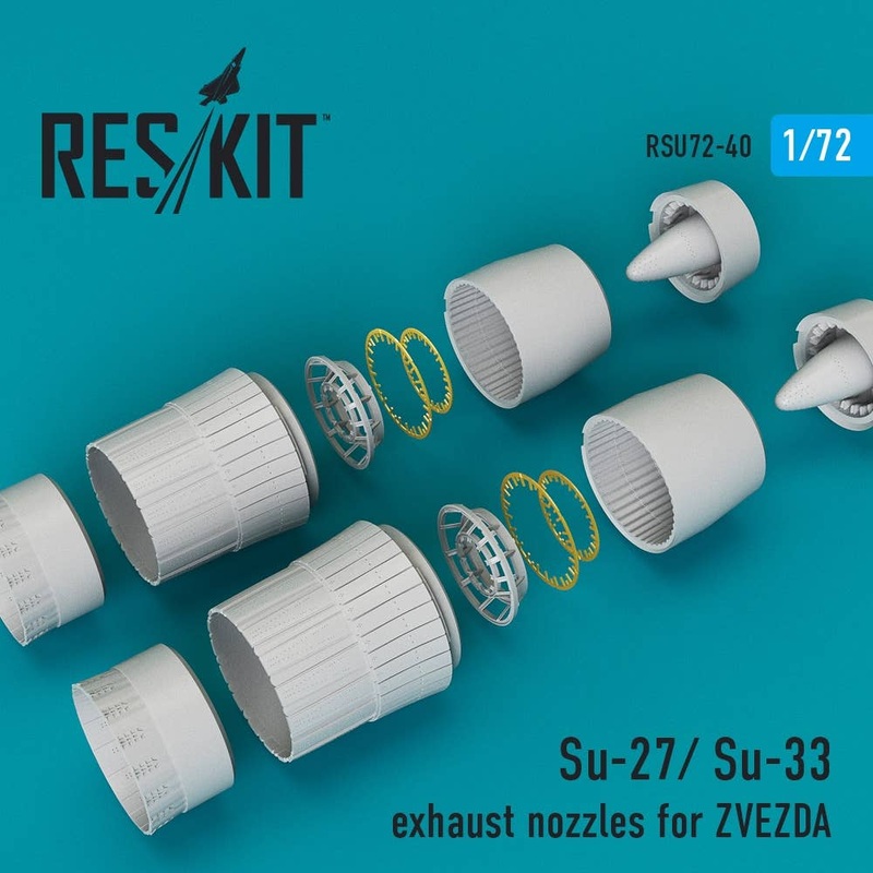 1/72 Su-27/ Su-33 Exhaust Nozzles (for Zvezda)