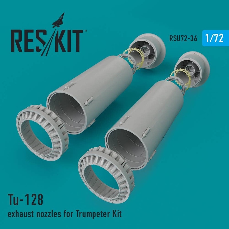 1/72 Tu-128 Exhaust Nozzles (for Trumpeter)