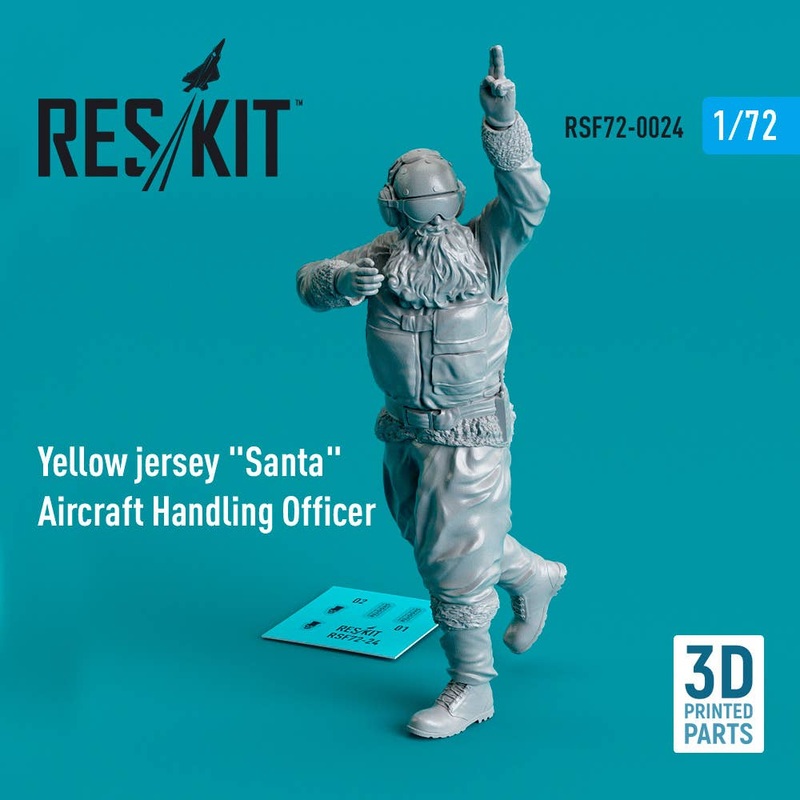 1/72 Yellow jersey Santa Aircraft Handling Officer (1 pcs) (3D Printed)