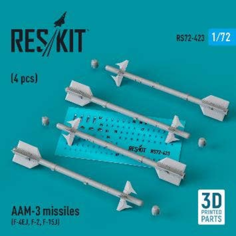 1/72 AAM-3 missiles (4 pcs) (3D Printed)