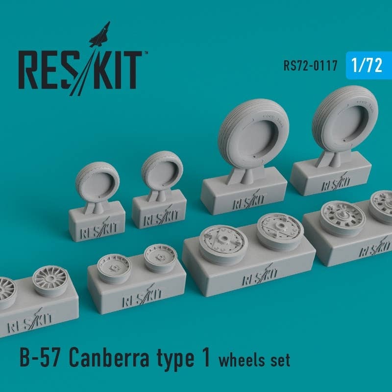 1/72 B-57 Canberra Type 1 Wheels Set