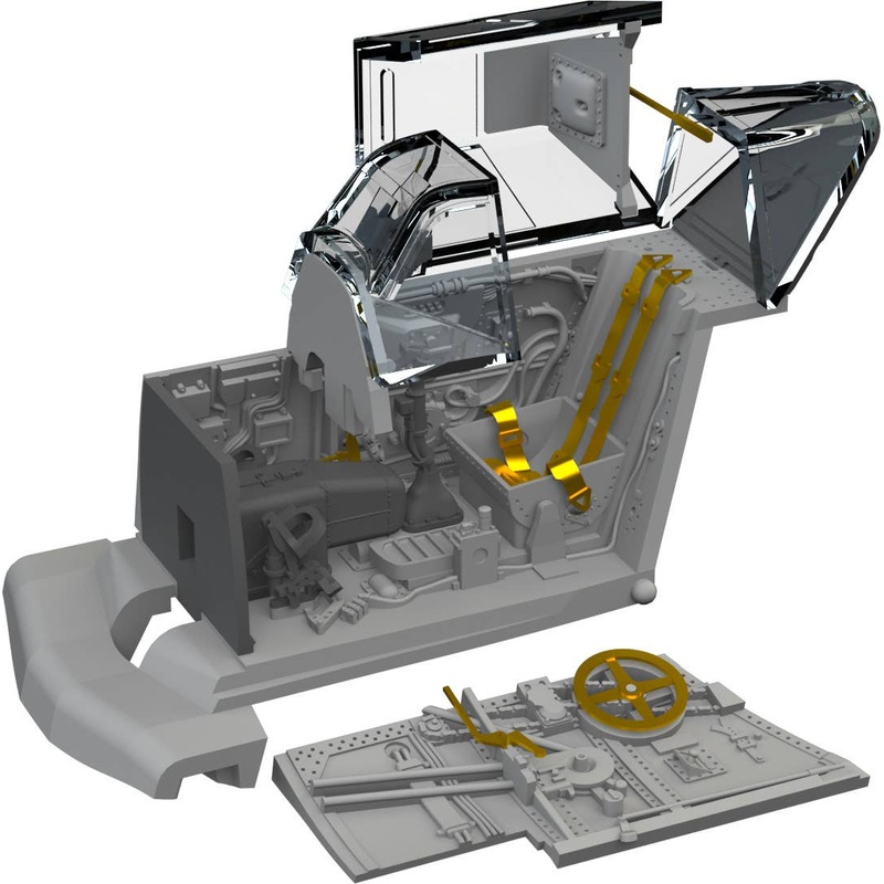 1/72 Bf 109G-4 cockpit PRINT (for EDUARD)