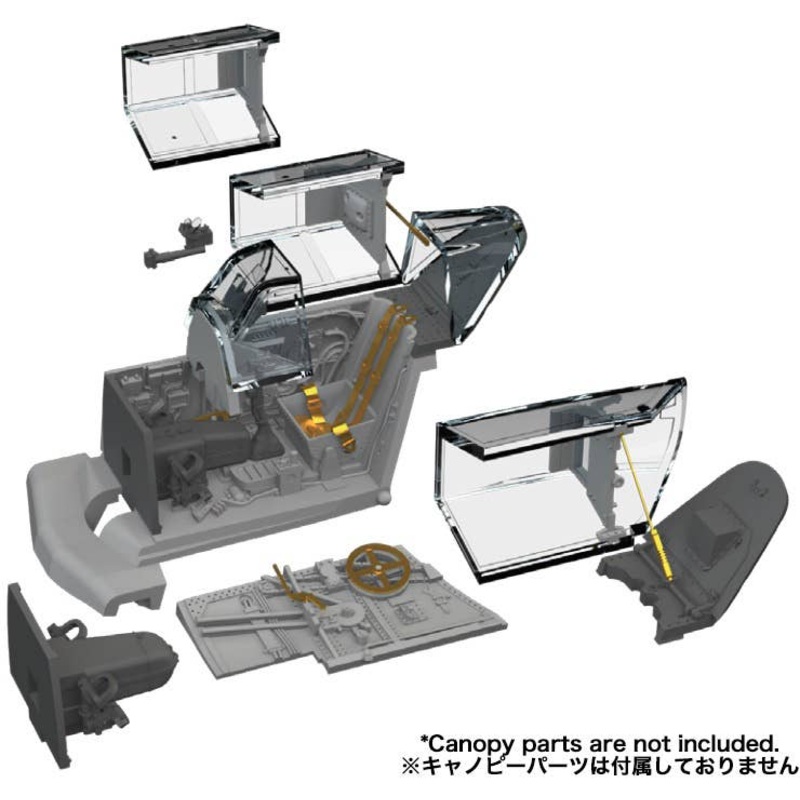 1/72 Bf 109G-5/G-6 cockpit PRINT Brassin (for EDUARD)