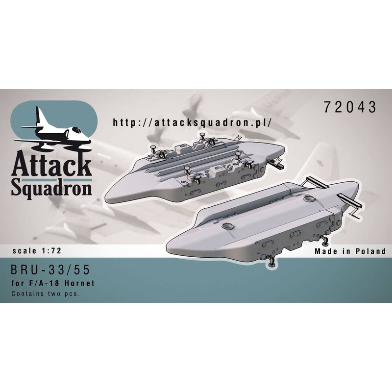 1/72 BRU-33/55 VER Multiple Bomb Racks (2pcs)