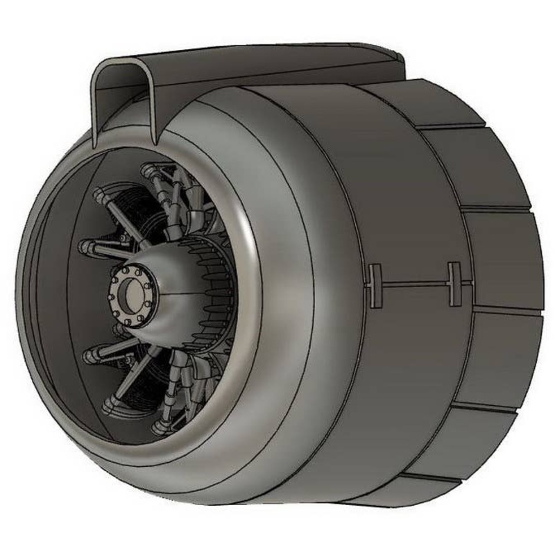 1/72 CANT Z.1007bis Engine and Cowling Set