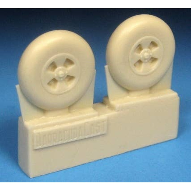 1/72 DH Hornet Mainwheels W Smooth Tyres