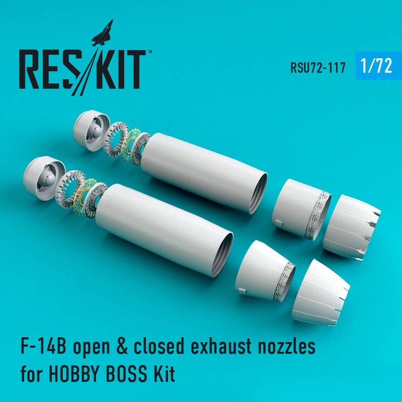 1/72 F-14 (BD) open & closed exhaust nozzles for HOBBY BOSS Kit