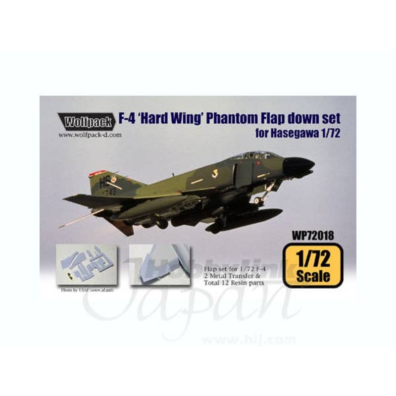 1/72 F-4 "Hard Wing" Phantom Flap Down Set (for Hasegaw